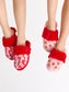 Gingerbread Man Slippers - Blush - S/M