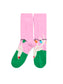 Reindeer Socks - Pink