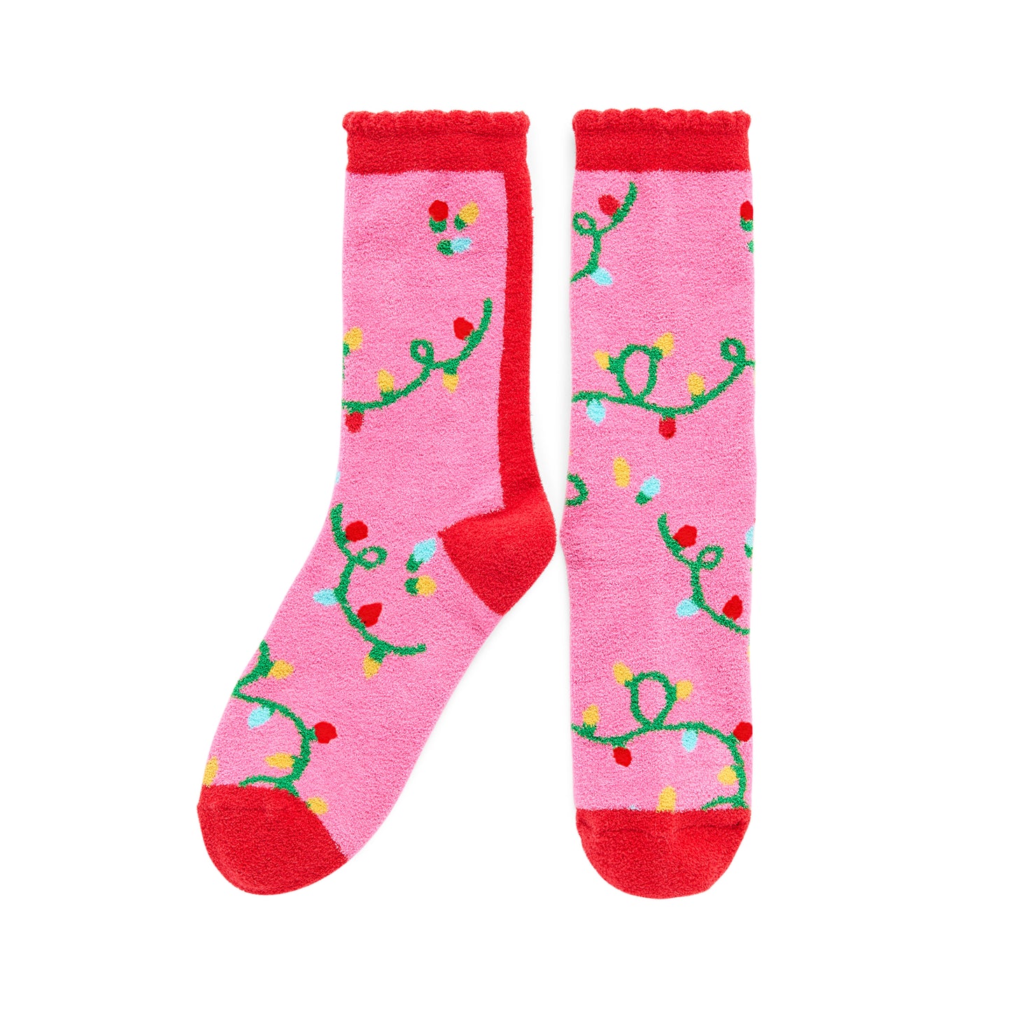 String Lights Socks - Pink