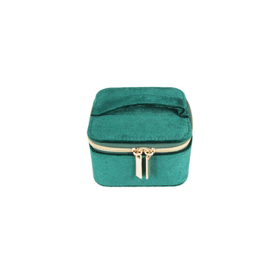 Vera Travel Jewelry Case w/Pouch (Emerald Green)