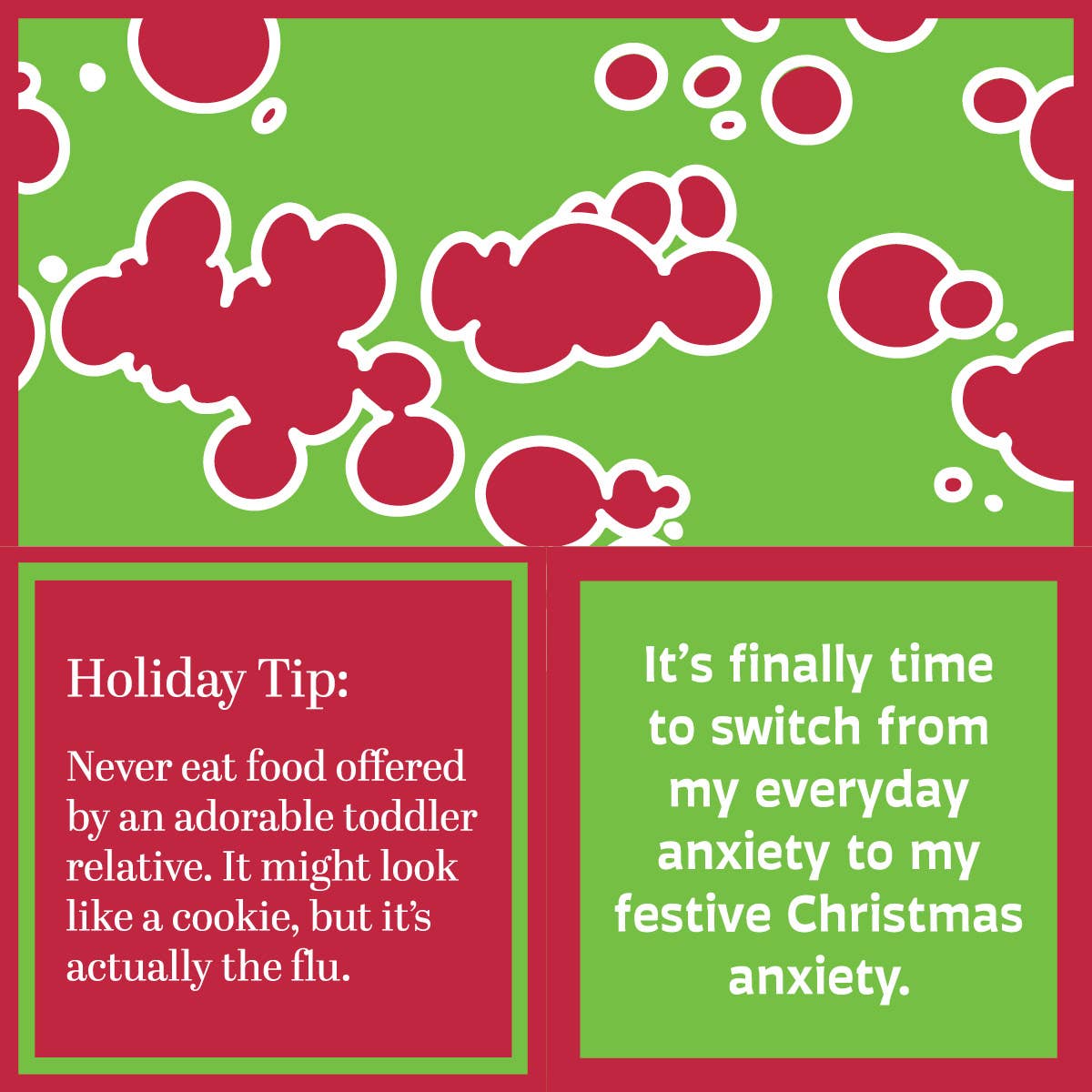 NAPKIN XMAS Anxiety | Funny Party Gift | Cocktail Napkin
