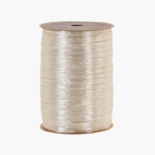 Pearlized Raffia Ribbon: Cream Pearlized / 1 Pack / 100 yards
