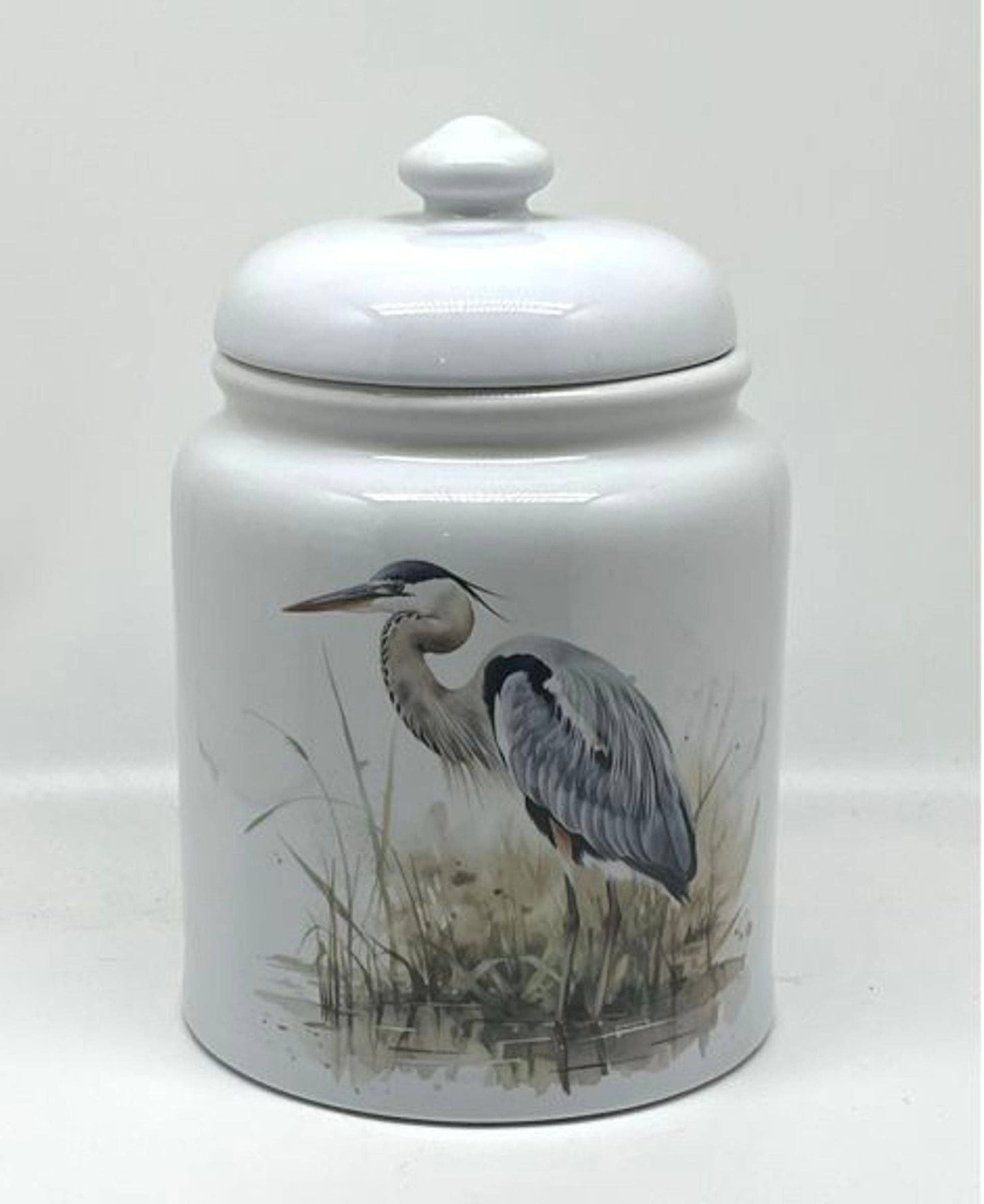 Blue Heron Cookie Jar: 10" Cookie Jar