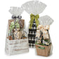 Clear Cellophane Basket Wrap Bags: Clear / 100 Pack / Small 12x4x20"