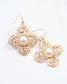 Pyxie Cross and Pearl Earring Gold: Default