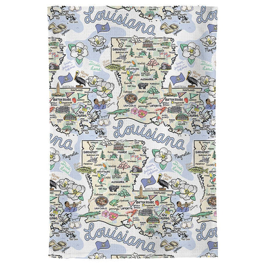 Fishkiss Louisiana Tea Towel