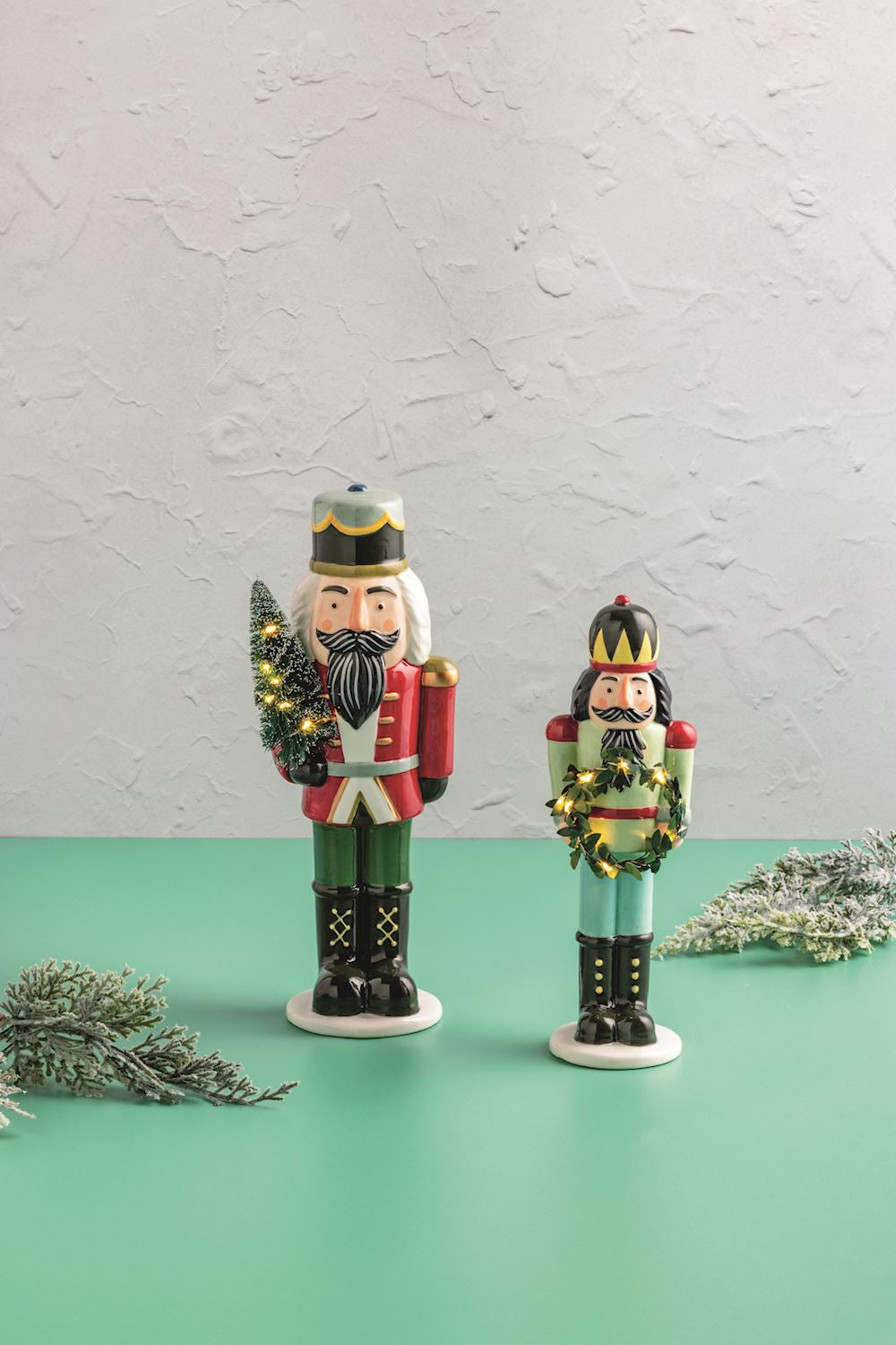 Ceramic LED Nutcracker Sitter (2 Sizes)