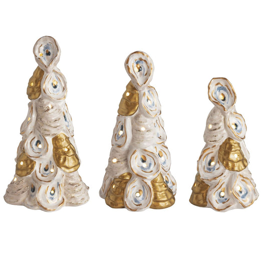 Ceramic Oyster Light Trees (3 Sizes)