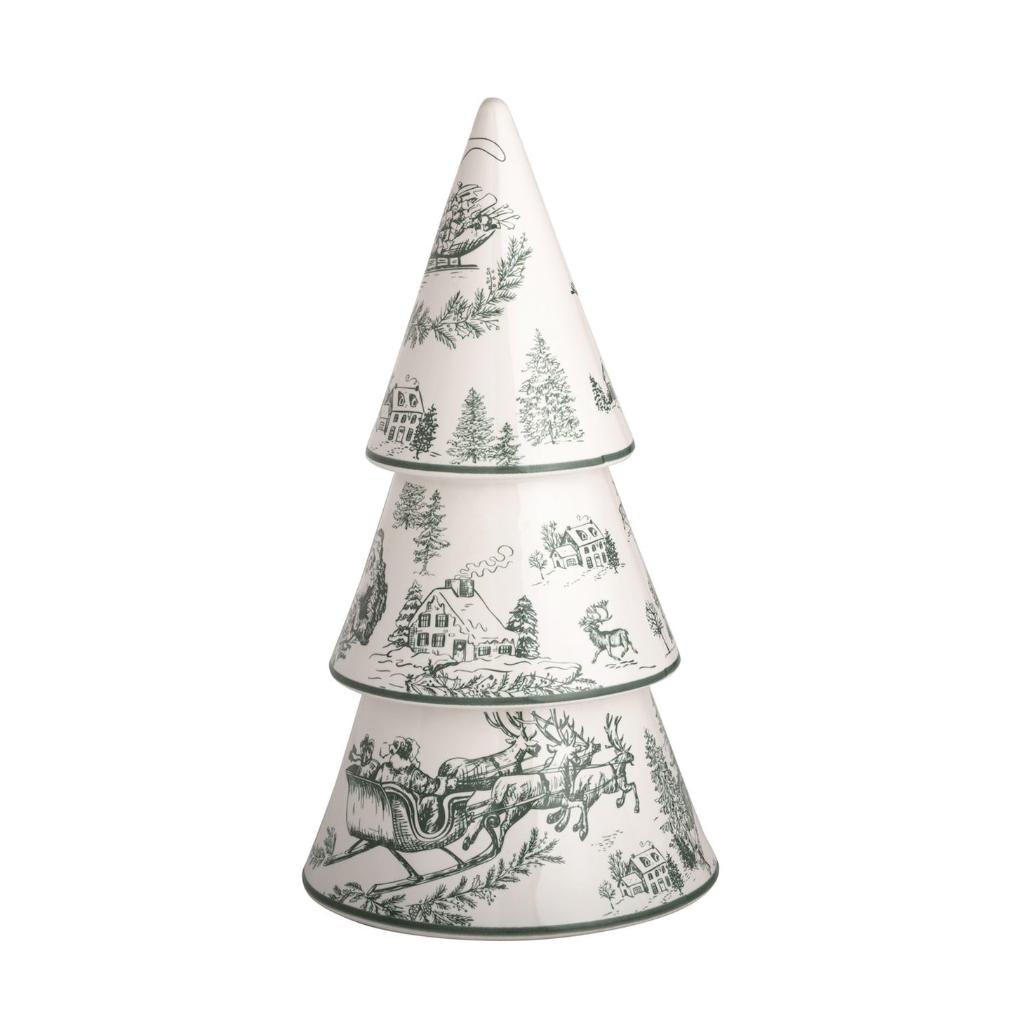 Green Toile Tree (3 Sizes)