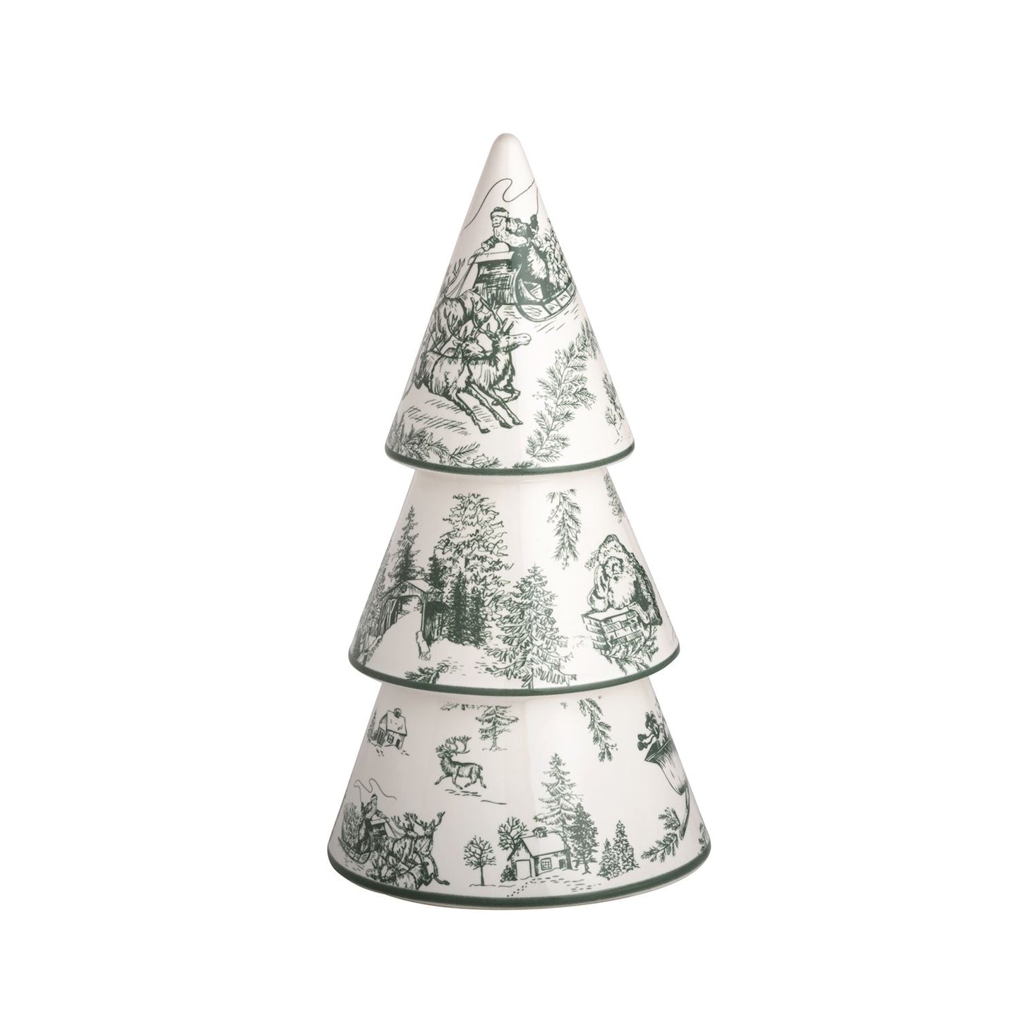 Green Toile Tree (3 Sizes)