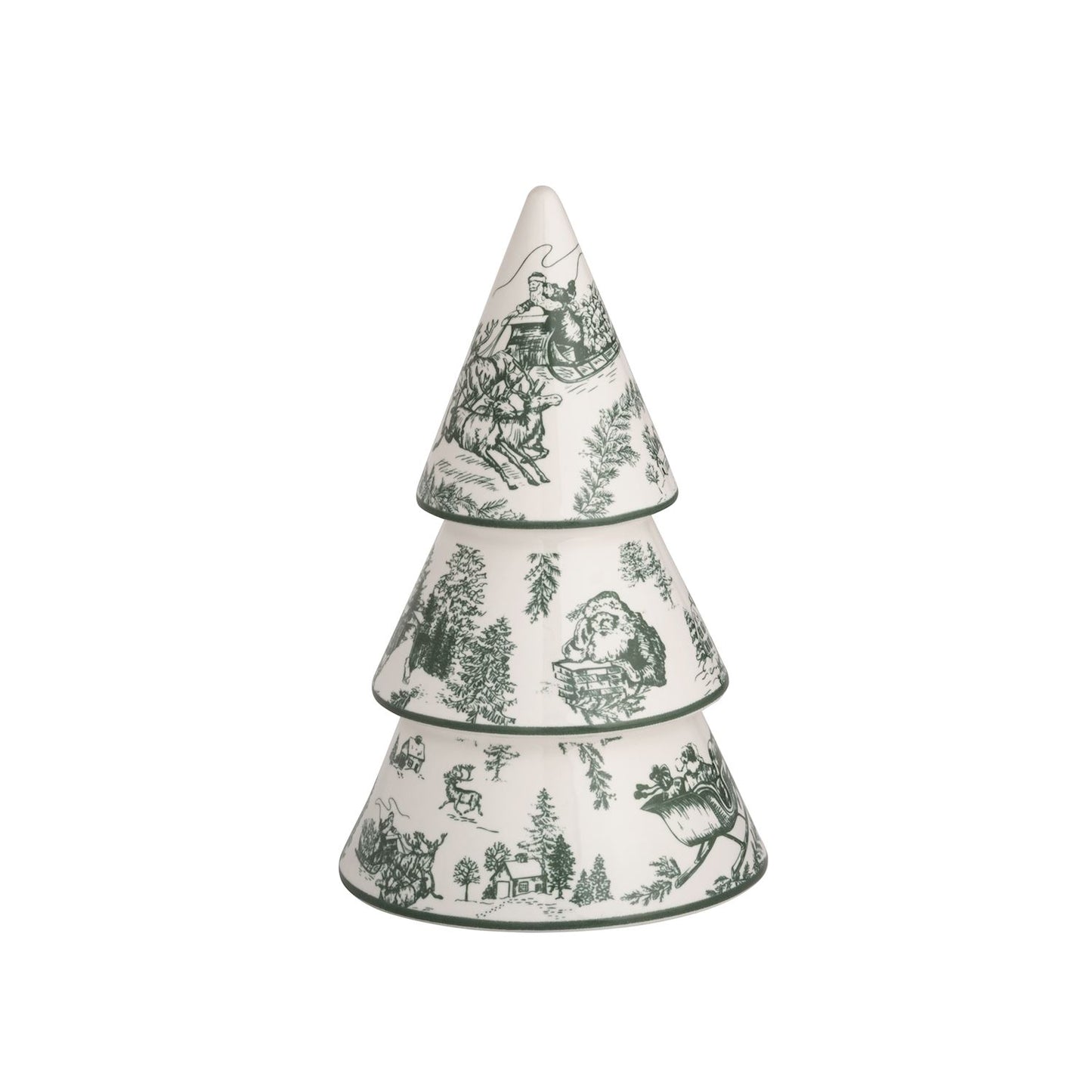 Green Toile Tree (3 Sizes)