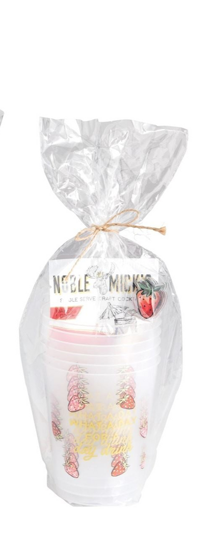 Cocktail Mix & Cups Sets (3 Styles)