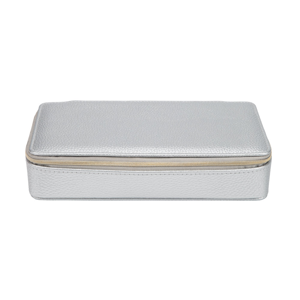 Leah 2 Week Travel Pill Box (Silver)