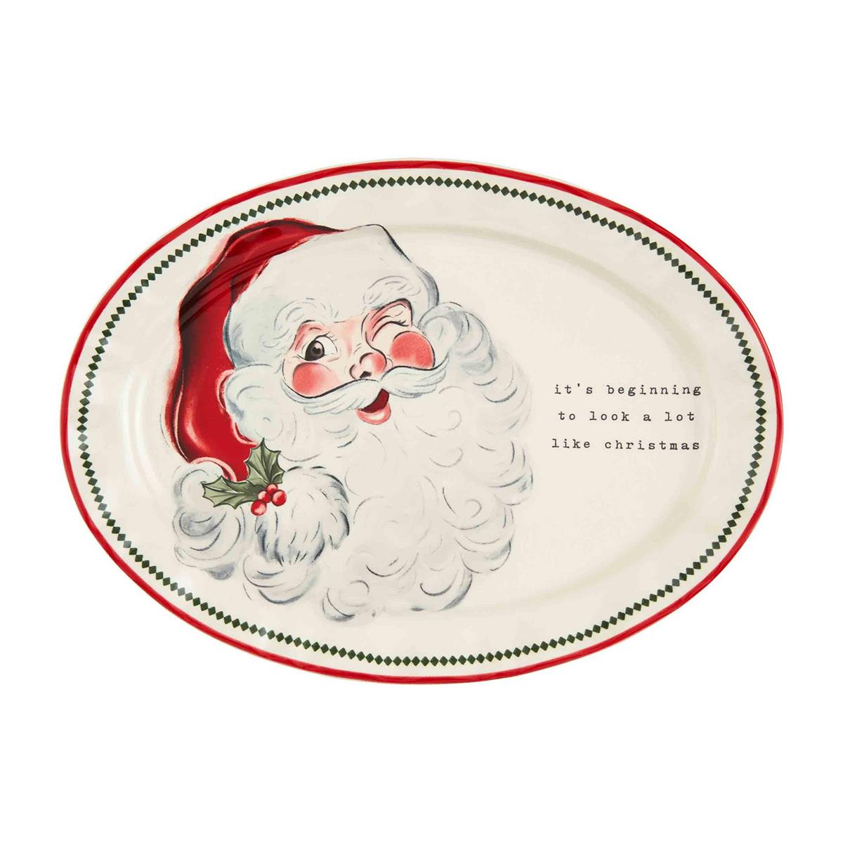 Vintage Santa Platter