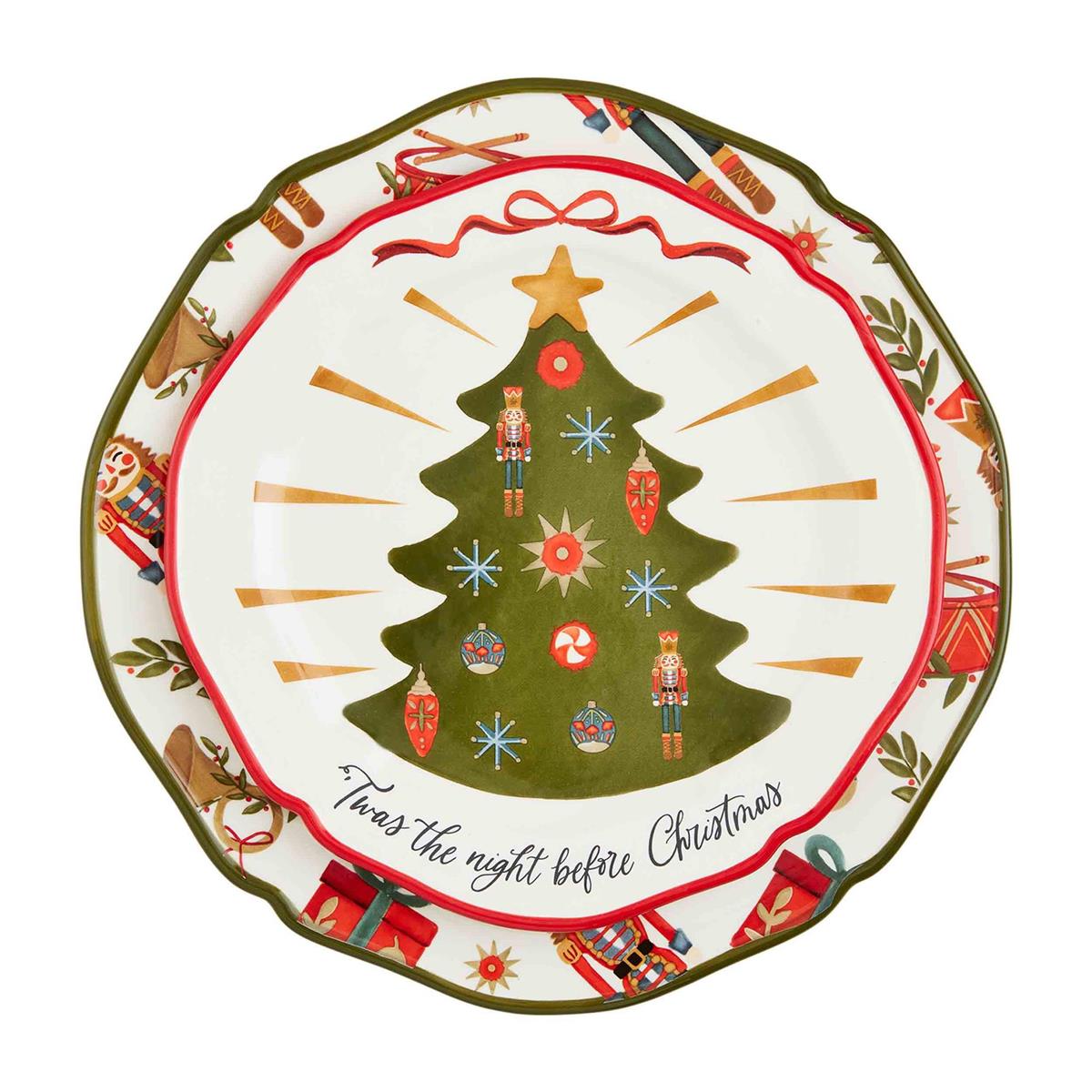 Christmas Pattern Platter Set