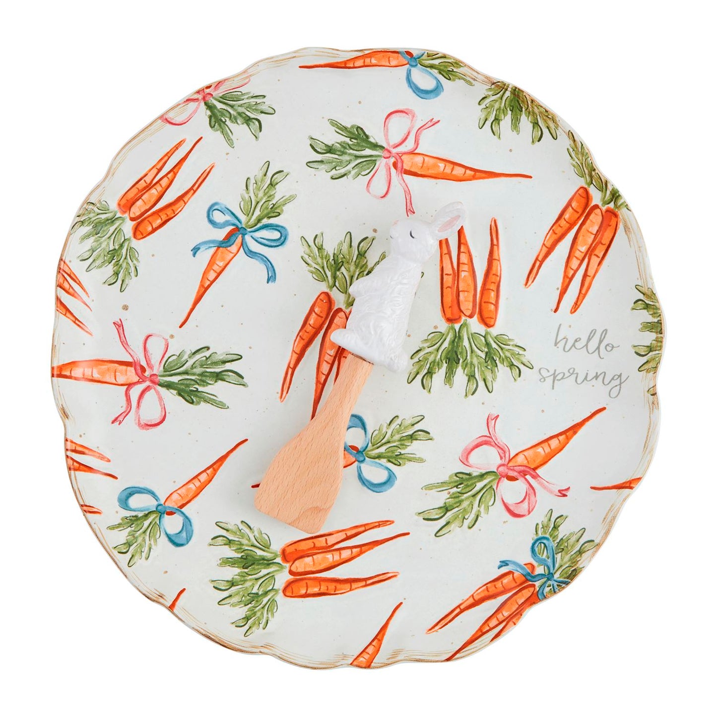 Carrot Pattern Platter Set