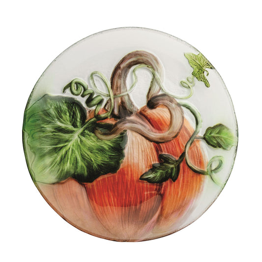 Pumpkin Glass Platter