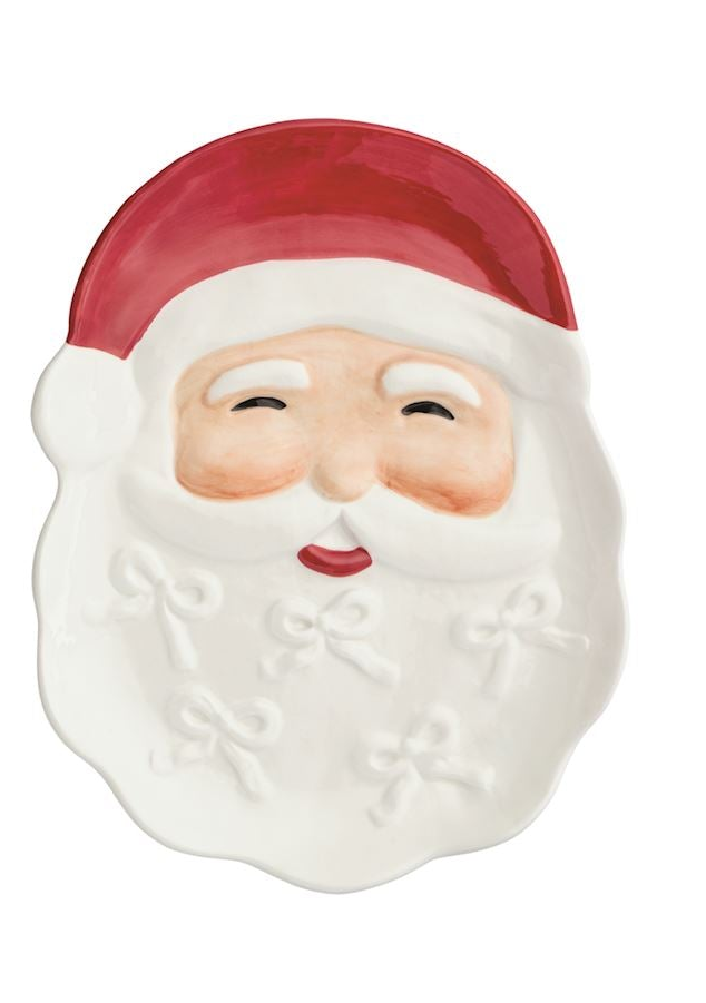 Santa & Bow Platter (2 Styles)