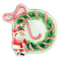 Santa Bow Wreath Platter