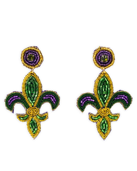 Mardi Fleur Beaded Earrings