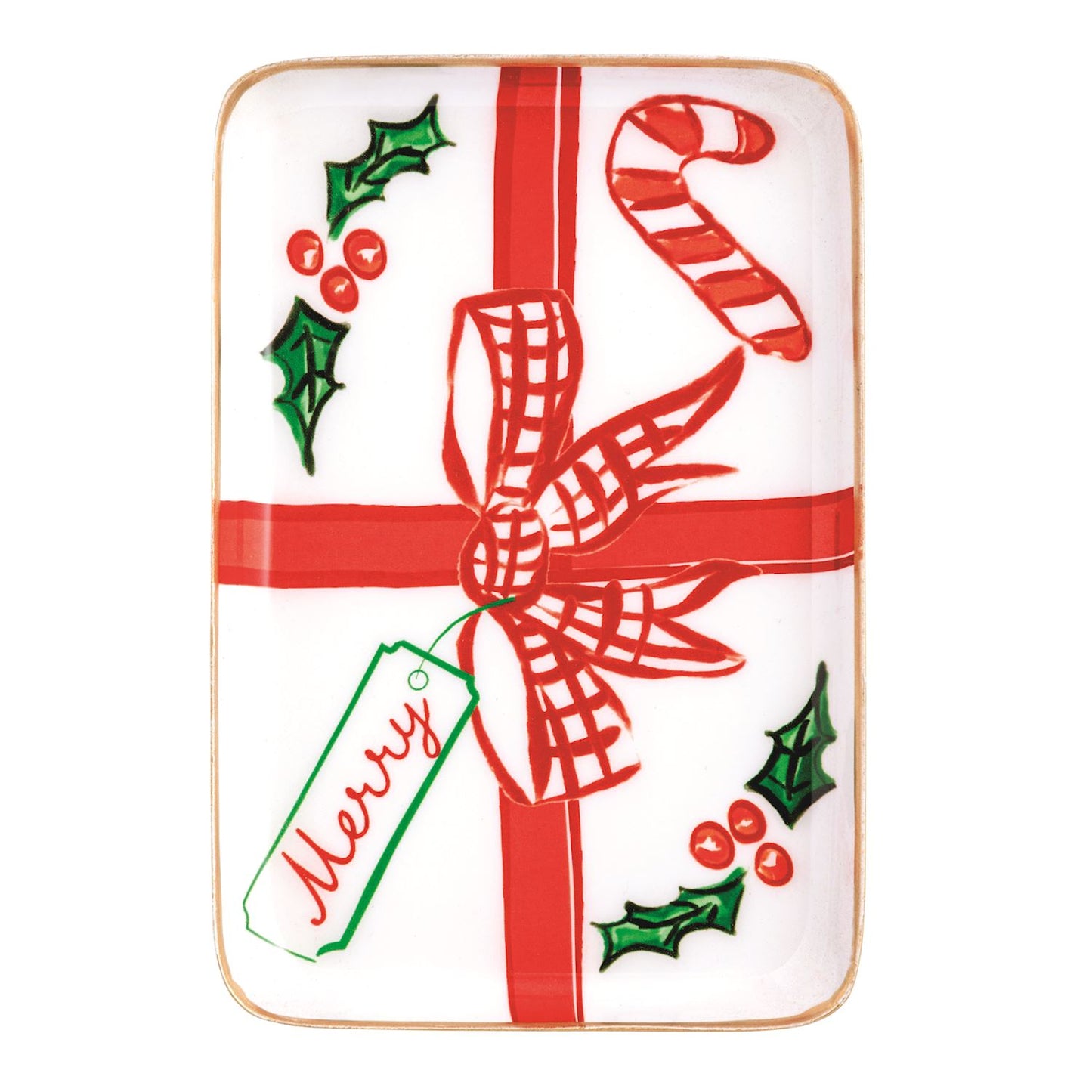 Christmas Metal Tidbit Plates (4 Styles)