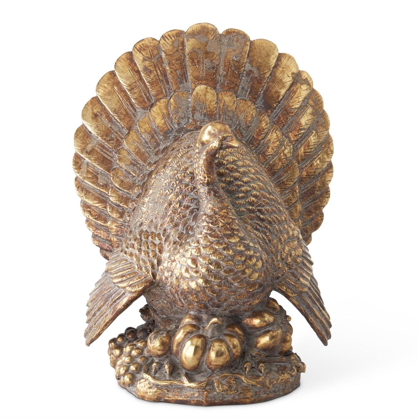 Resin Antique Gold Turkey - 11.5"