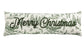 Merry Christmas Toile Long Pillow