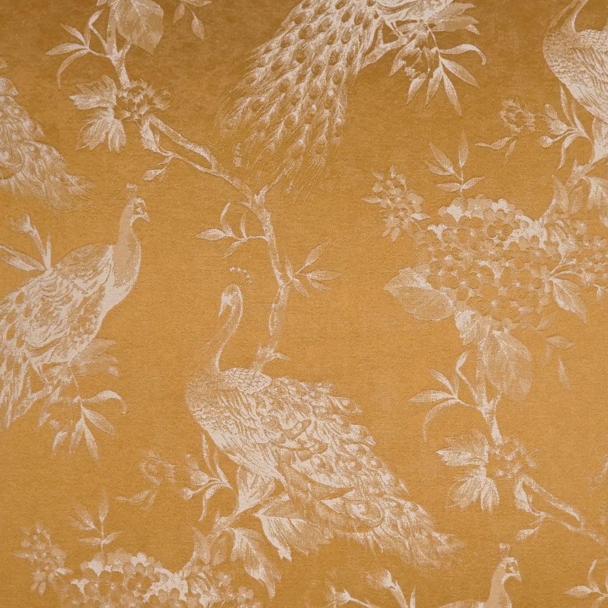 Rococo Square Pillow in Gold/ Feather Down filled