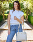 Teegan Tote Cream: Default