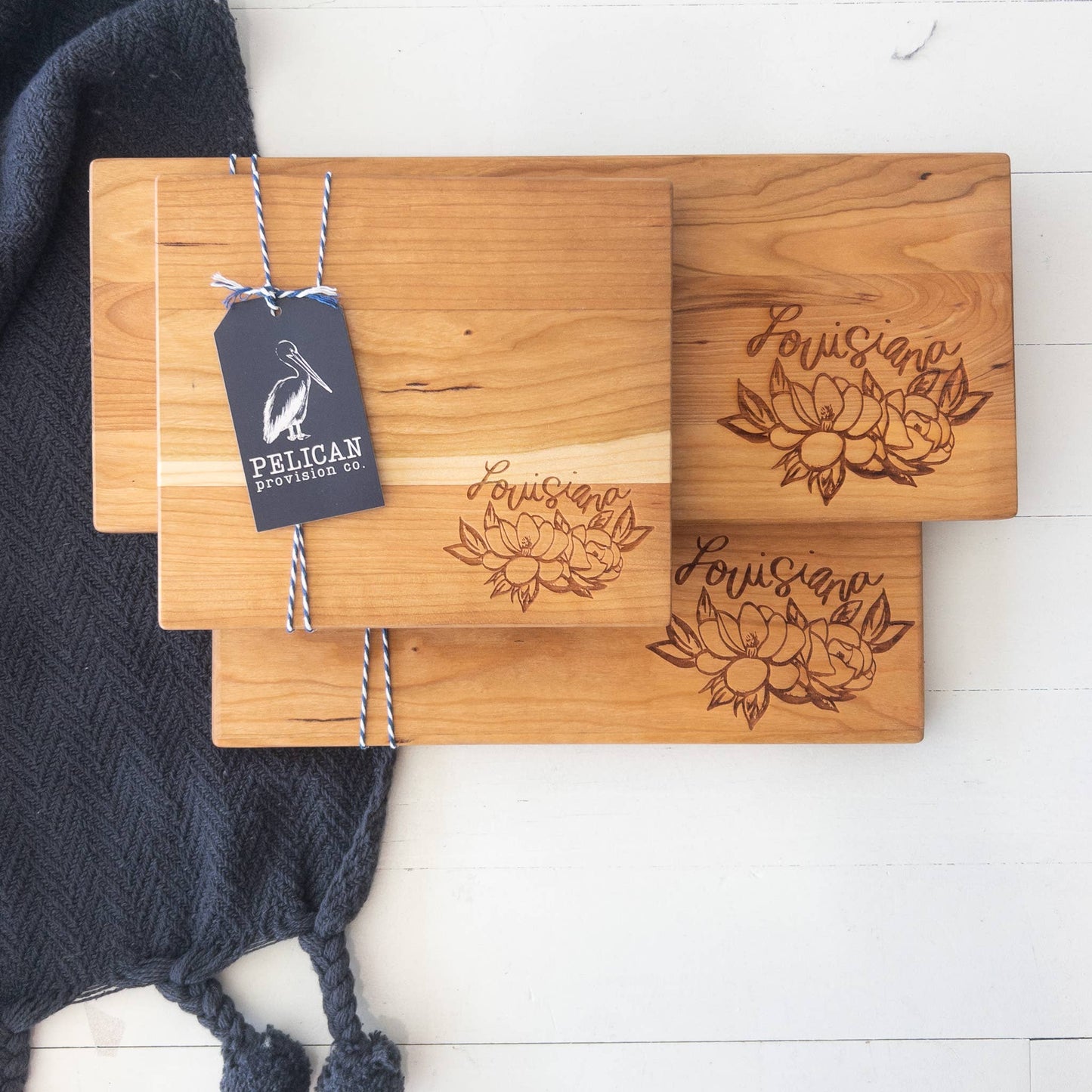 Magnolia, Louisiana Cutting Board: Tate {16" x 5"}