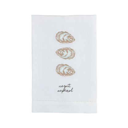 Oyster Embroidery Towels  (2 styles)