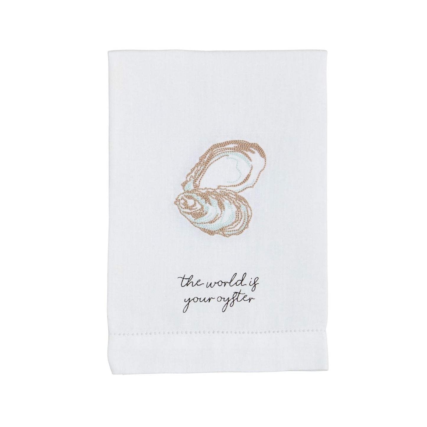 Oyster Embroidery Towels  (2 styles)