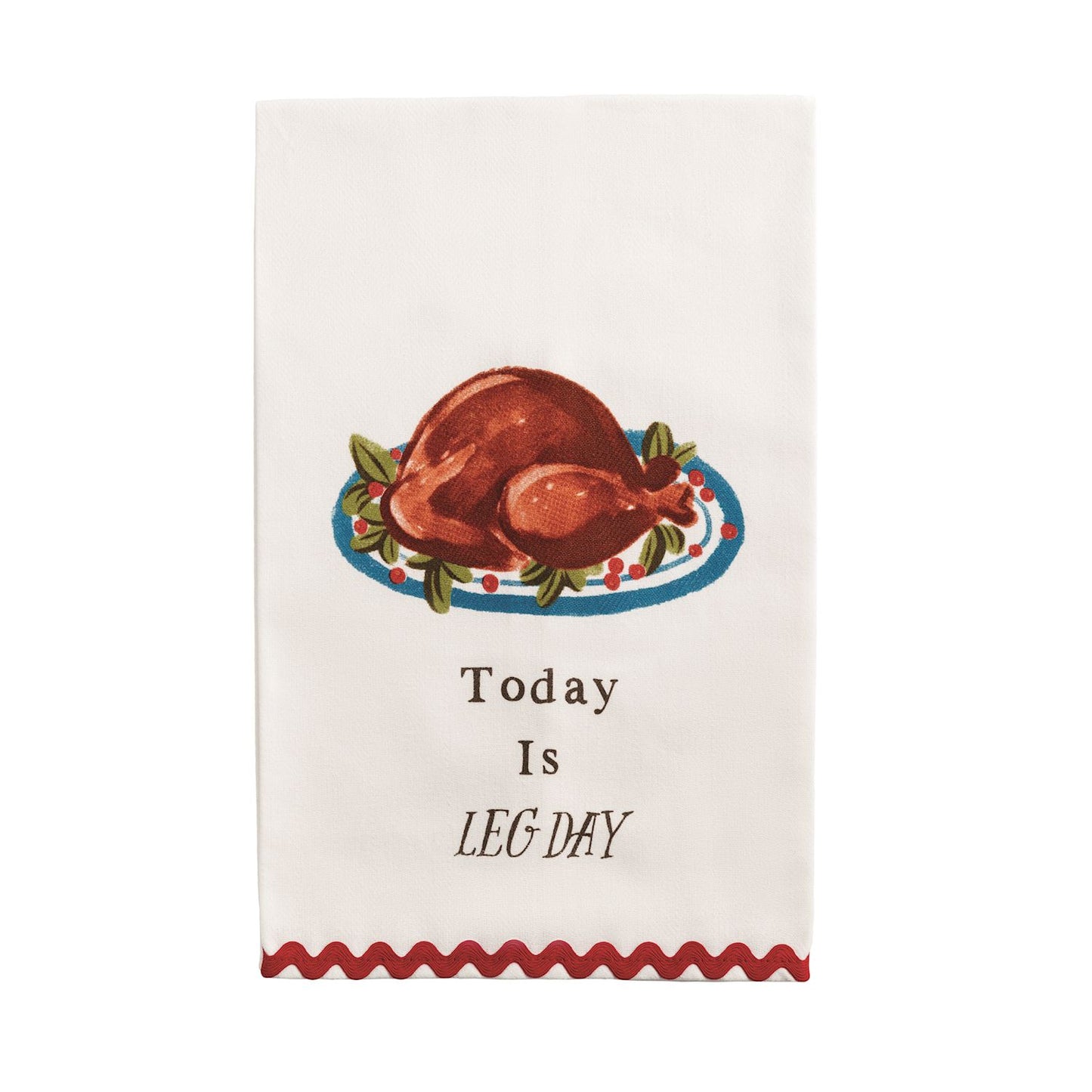 Leg Day Ric-Rac Towel