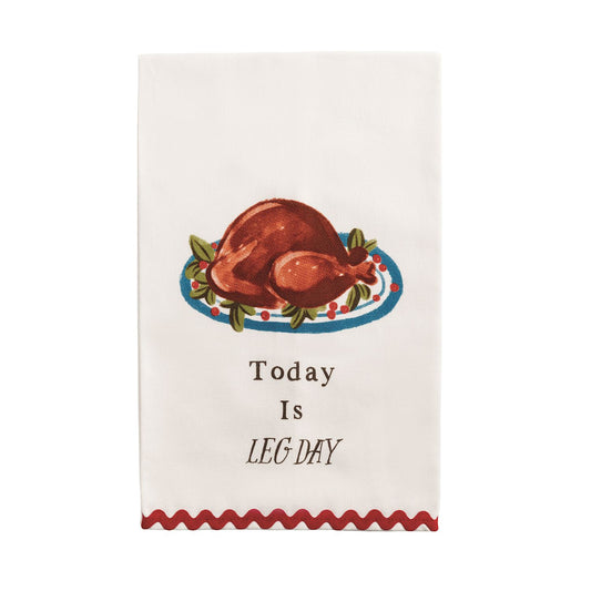 Leg Day Ric-Rac Towel