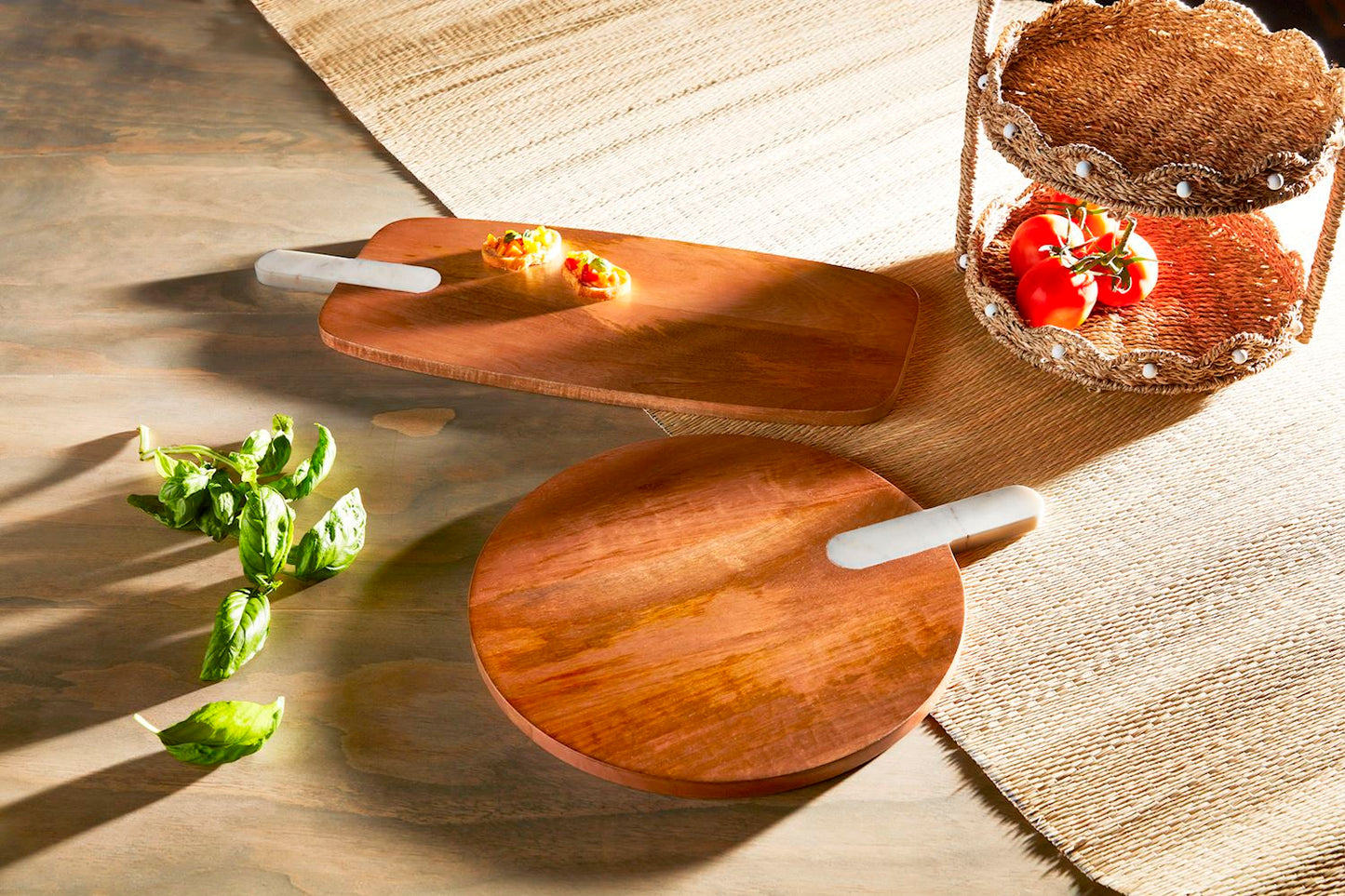 Round Marble Handle Paddle Board