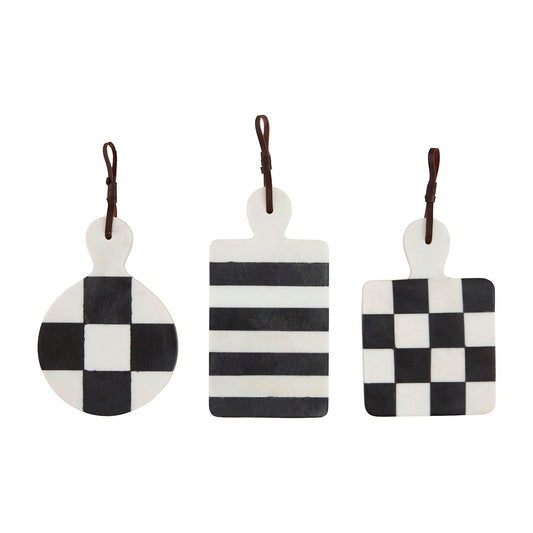 Black & White Check Paddle Boards