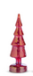 Lighted Red Iridescent Glass Trees (3 Sizes)