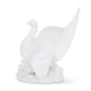 Glossy White Resin Turkey