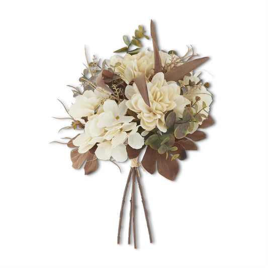 Cream Faux Dried Floral Bundle (4 Stems)