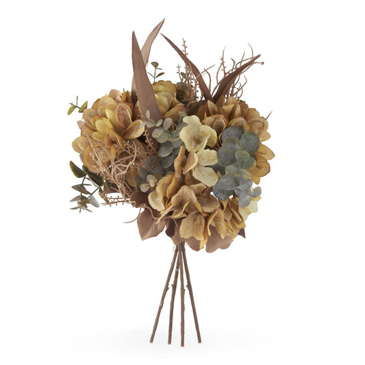 Yellow Faux Dried Floral Bundle (4 Stems)