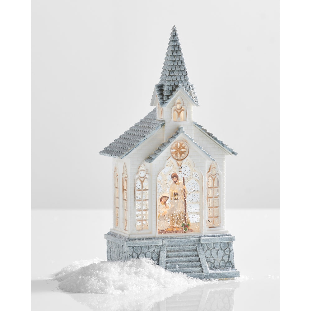 Holy Family Musical Lighted Water Lantern