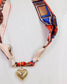 Lillie Scarf Charm Necklace ORANGE BLUE: Default