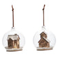 House and Chapel in Globe Ornament