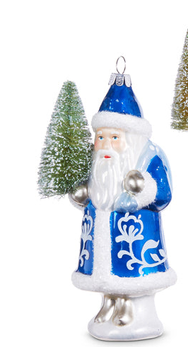 Santa w/Tree Ornament ( 2 Styles )