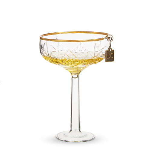 Elegant Coupe Champagne Ornament