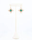 Conifer Crystal and Pearl Earring Green: Default