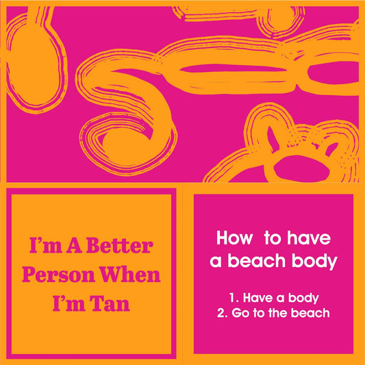NAPKIN Beach  Beach Body | Funny Gift | Cocktail Napkin