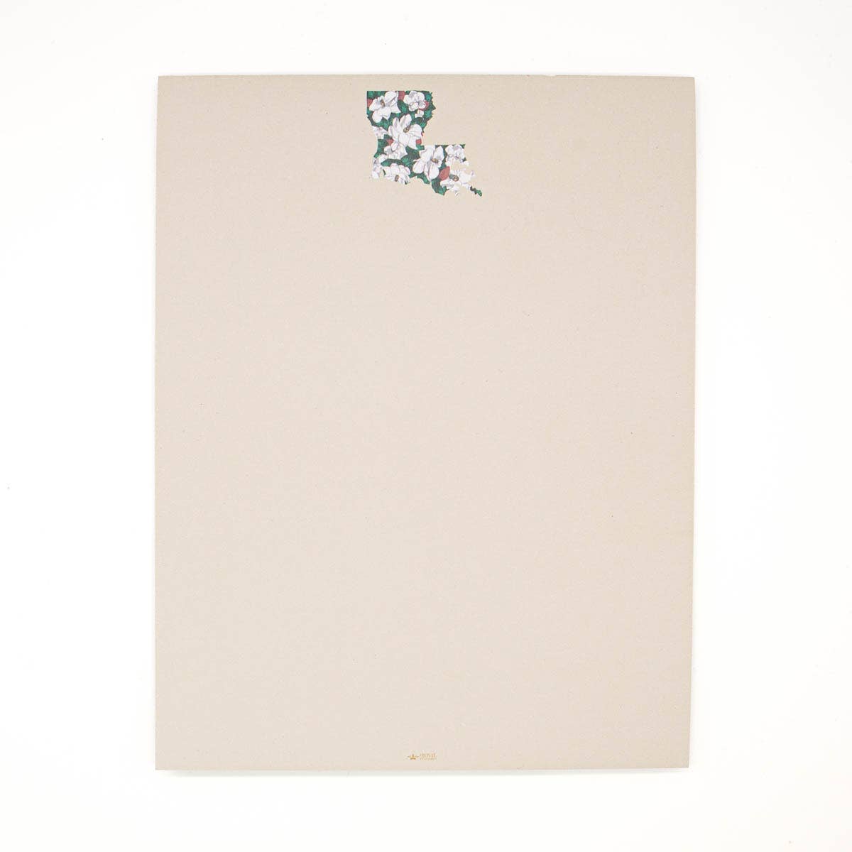 Louisiana Magnolia Notepad   Cream/White/Green   8.5x11