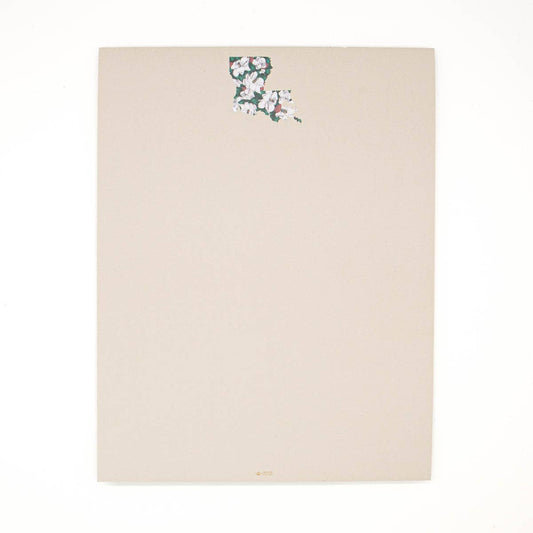 Louisiana Magnolia Notepad Cream/White/Green 8.5x11