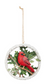 Cardinal on Branch Ornament (2 Styles)